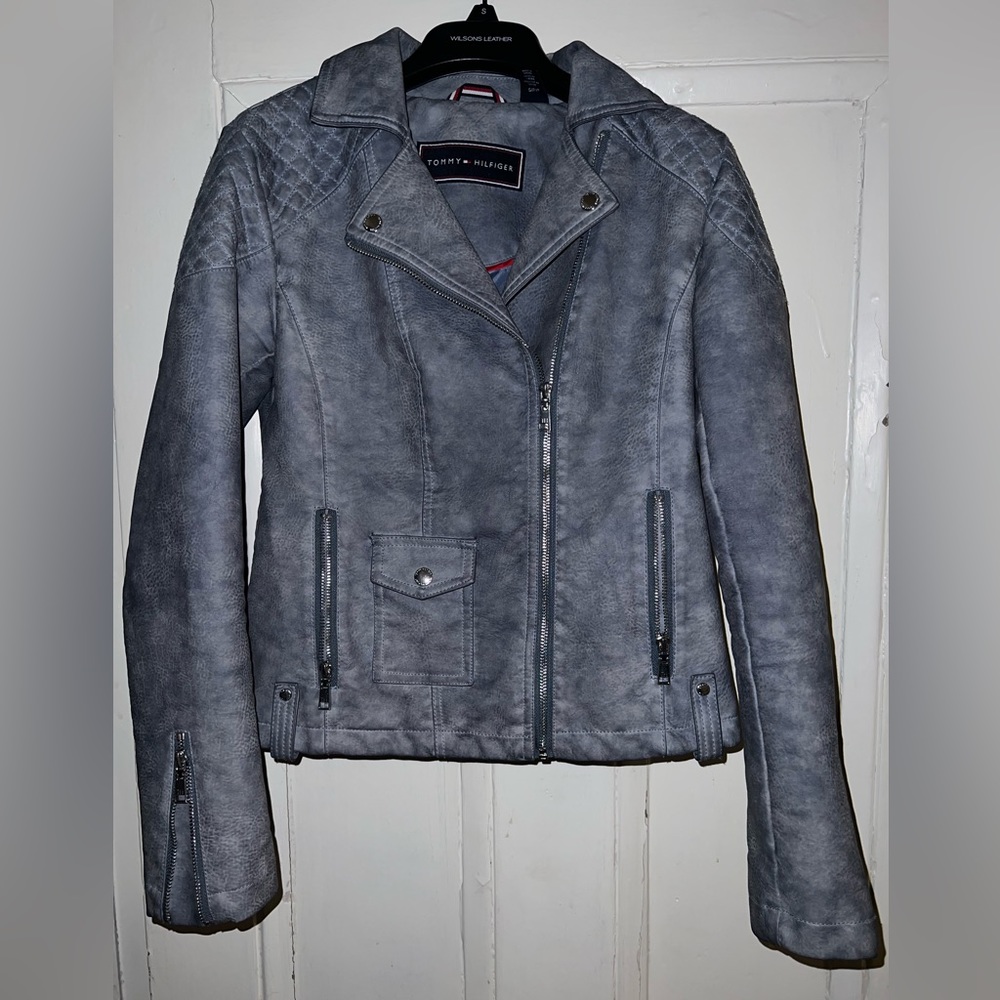 Tommy Hilfiger Blue Moto Jacket